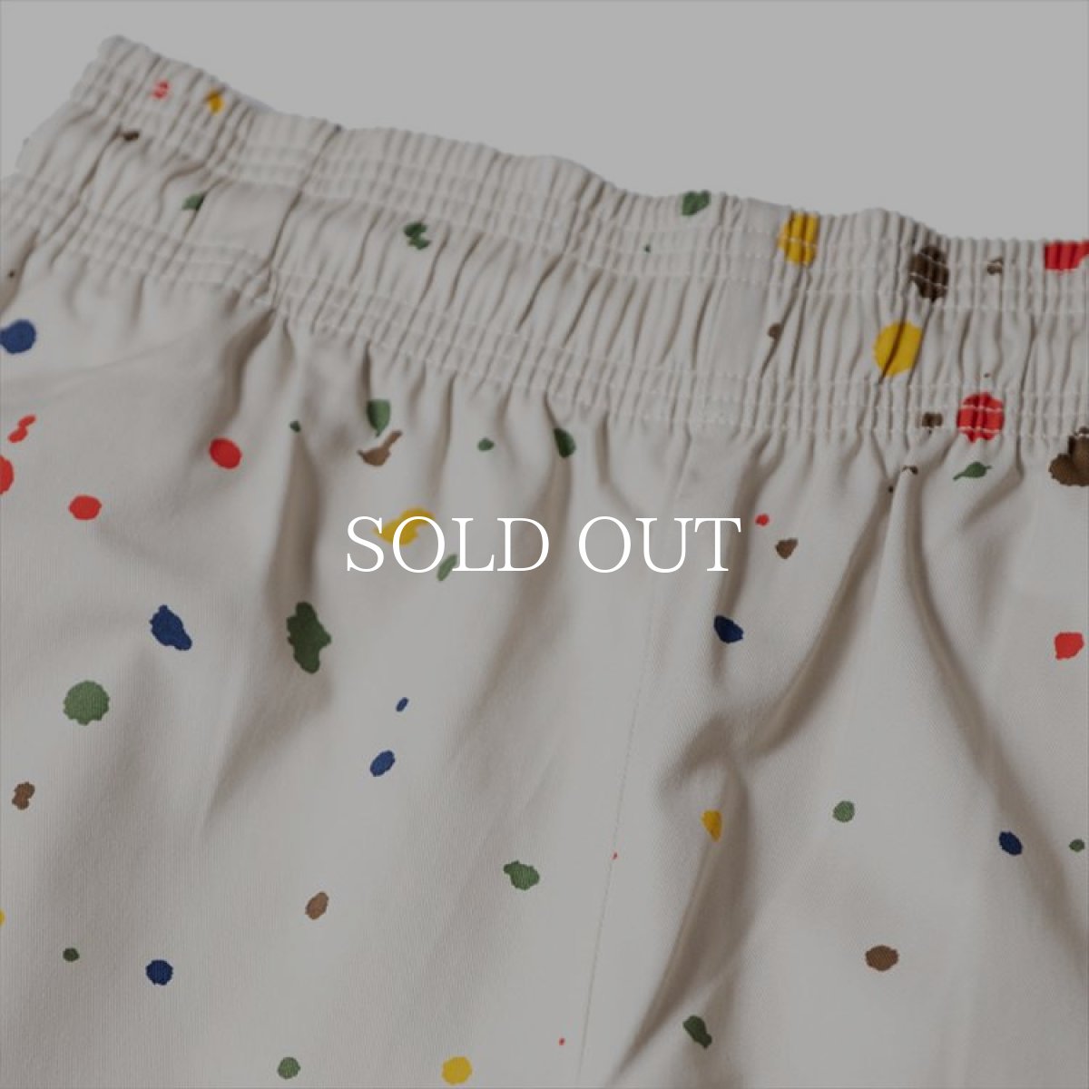 画像8: COOKMAN  Chef Pants Short Sauce Splash (Beige) (8)