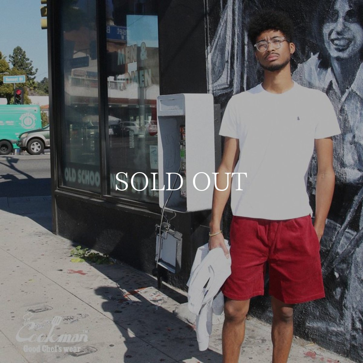 画像9: COOKMAN  Chef Short Pants Corduroy Wine Red (Wine Red) (9)