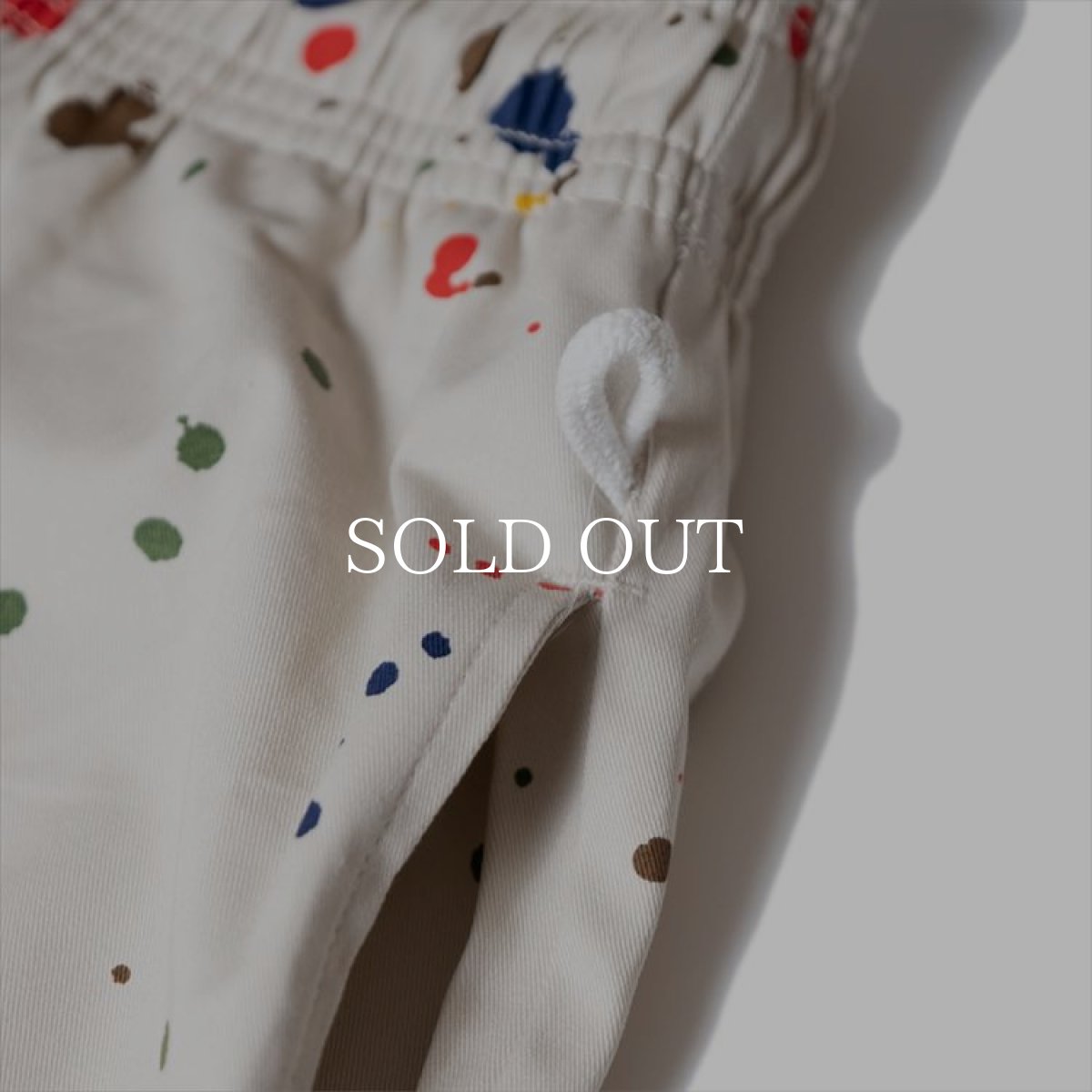 画像4: COOKMAN  Chef Pants Short Sauce Splash (Beige) (4)