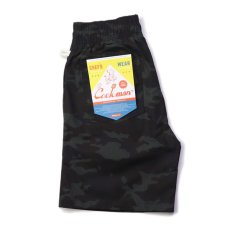 画像1: COOKMAN  Chef Pants Short Ripstop Camo Black (Woodland) (Black) (1)