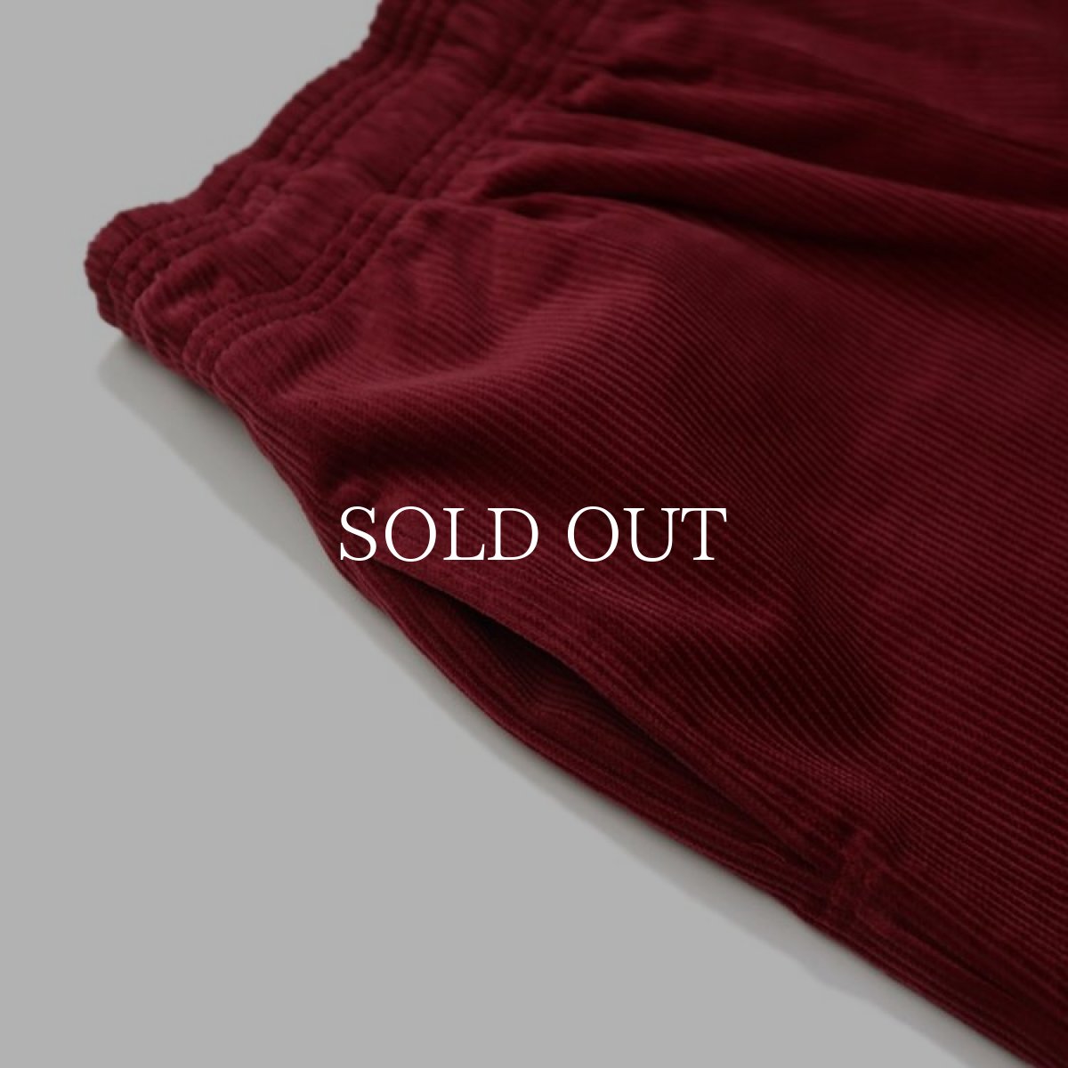 画像7: COOKMAN  Chef Short Pants Corduroy Wine Red (Wine Red) (7)
