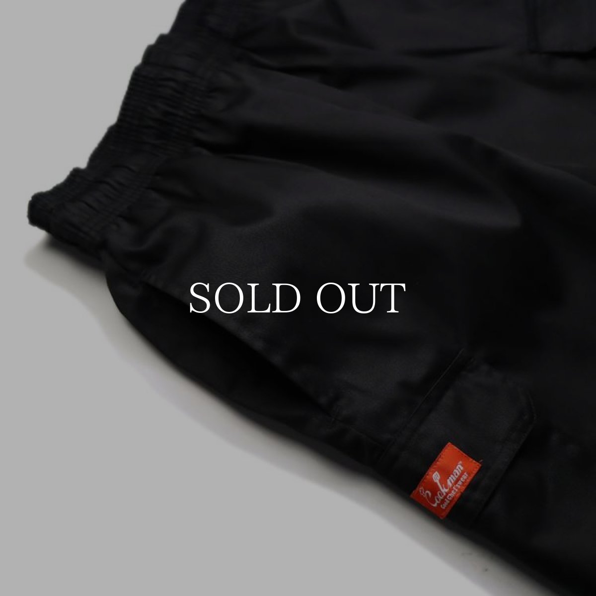 画像3: COOKMAN  Chef Pants Short Cargo (Black) (3)