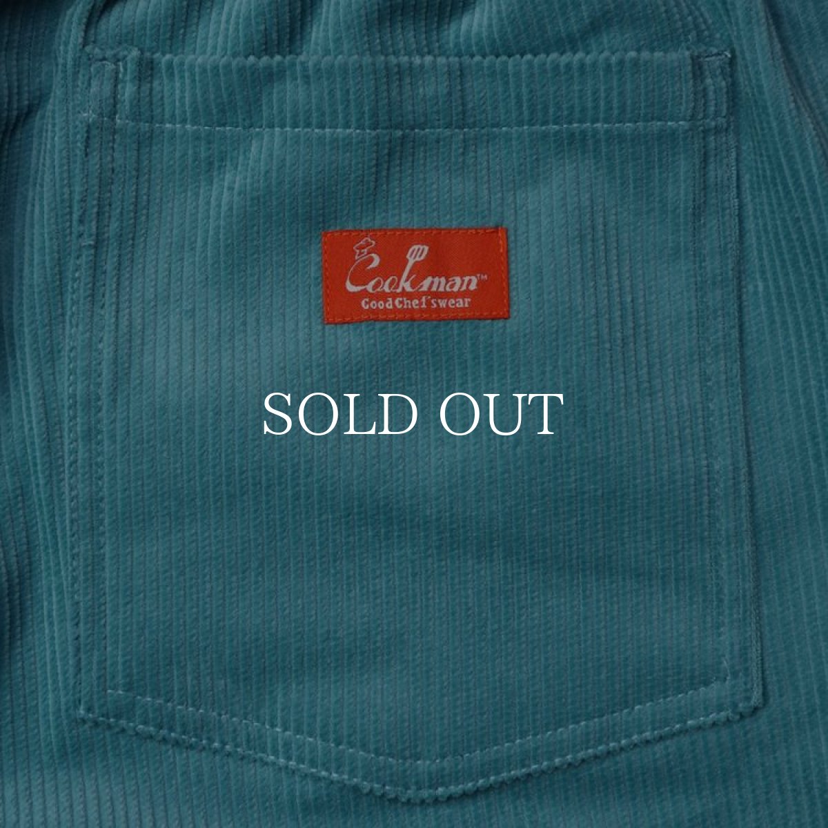画像6: COOKMAN  Chef Short Pants Corduroy Turquoise Blue (Light Blue) (6)
