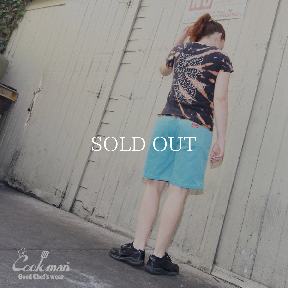 画像12: COOKMAN  Chef Short Pants Corduroy Turquoise Blue (Light Blue) (12)