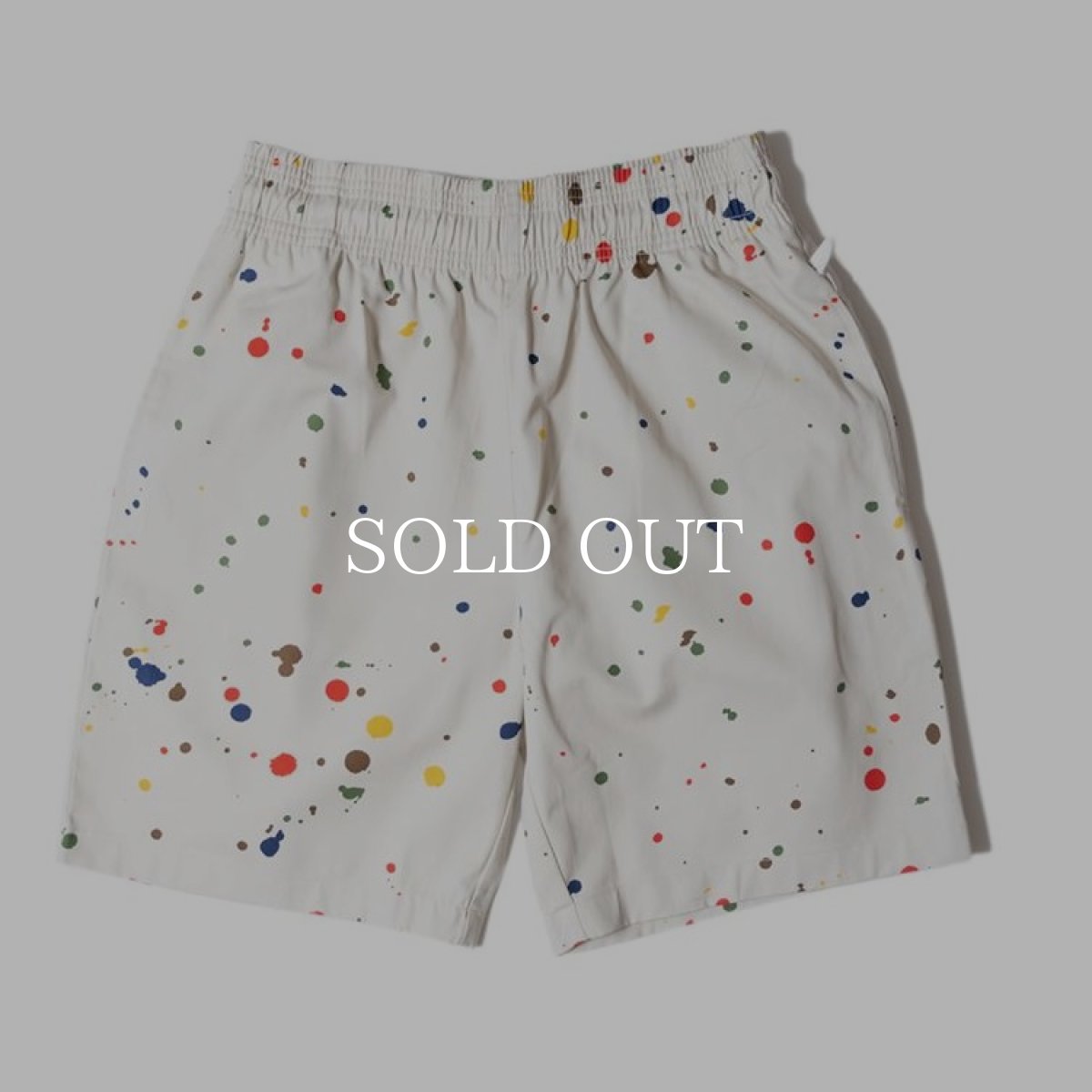 画像2: COOKMAN  Chef Pants Short Sauce Splash (Beige) (2)