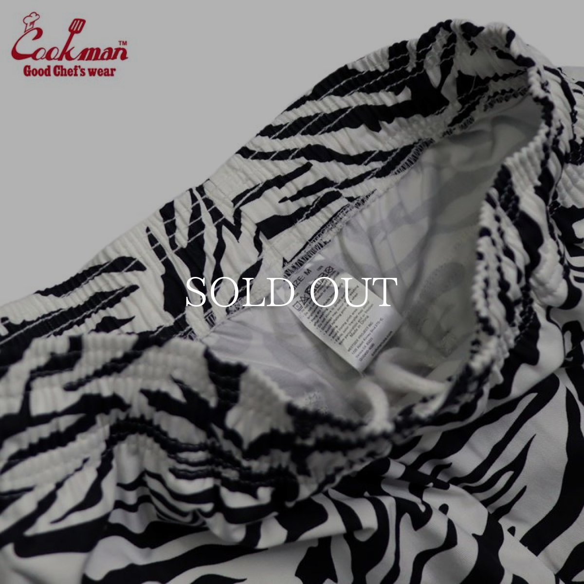 画像5: COOKMAN  Chef Pants Short Cargo Zebra (White) (5)