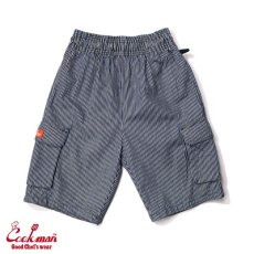 画像1: COOKMAN  Chef Pants Short Cargo Hickory Navy (Navy) (1)