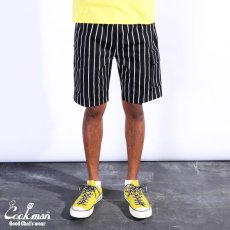 画像7: COOKMAN  Chef Pants Short Cargo Stripe Black (Black) (7)