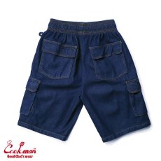 画像2: COOKMAN  Chef Pants Short Cargo Denim Navy (Navy) (2)