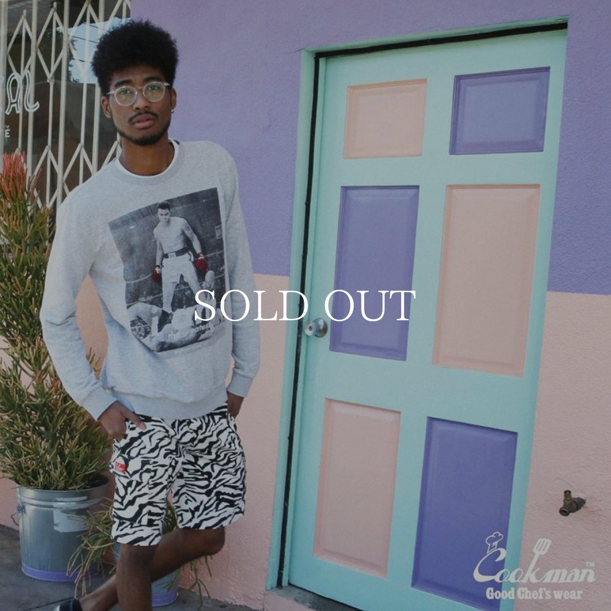 画像11: COOKMAN  Chef Pants Short Cargo Zebra (White) (11)