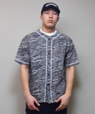 画像4: Back Channel  JACQUARD DENIM BASEBALL SHIRT (GREY) (4)