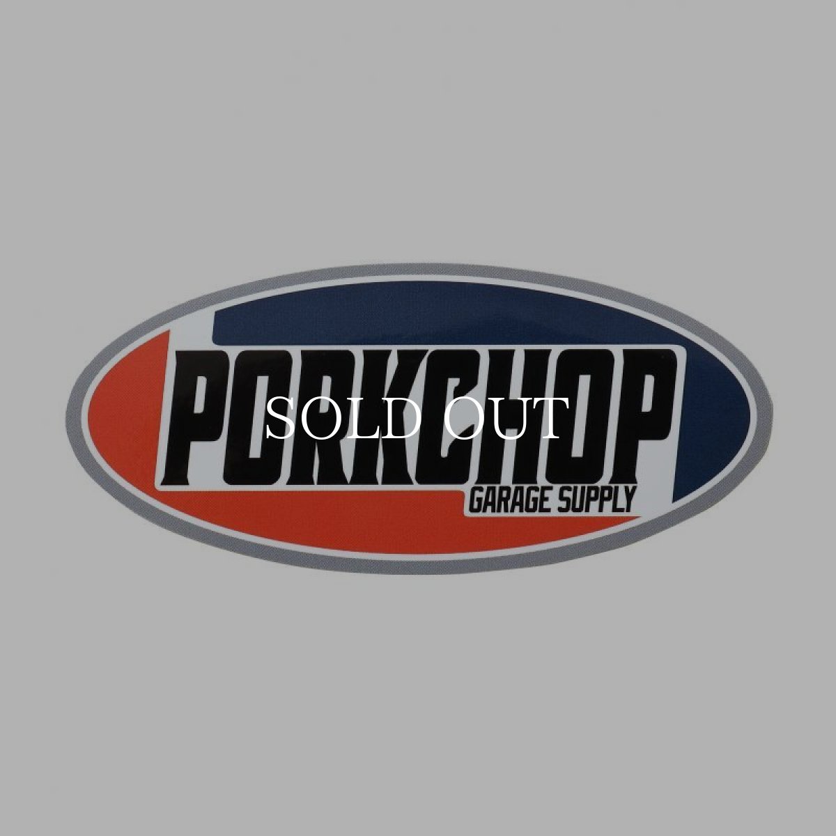 画像1: PORKCHOP GARAGE SUPPLY  2nd Oval STICKER (1)