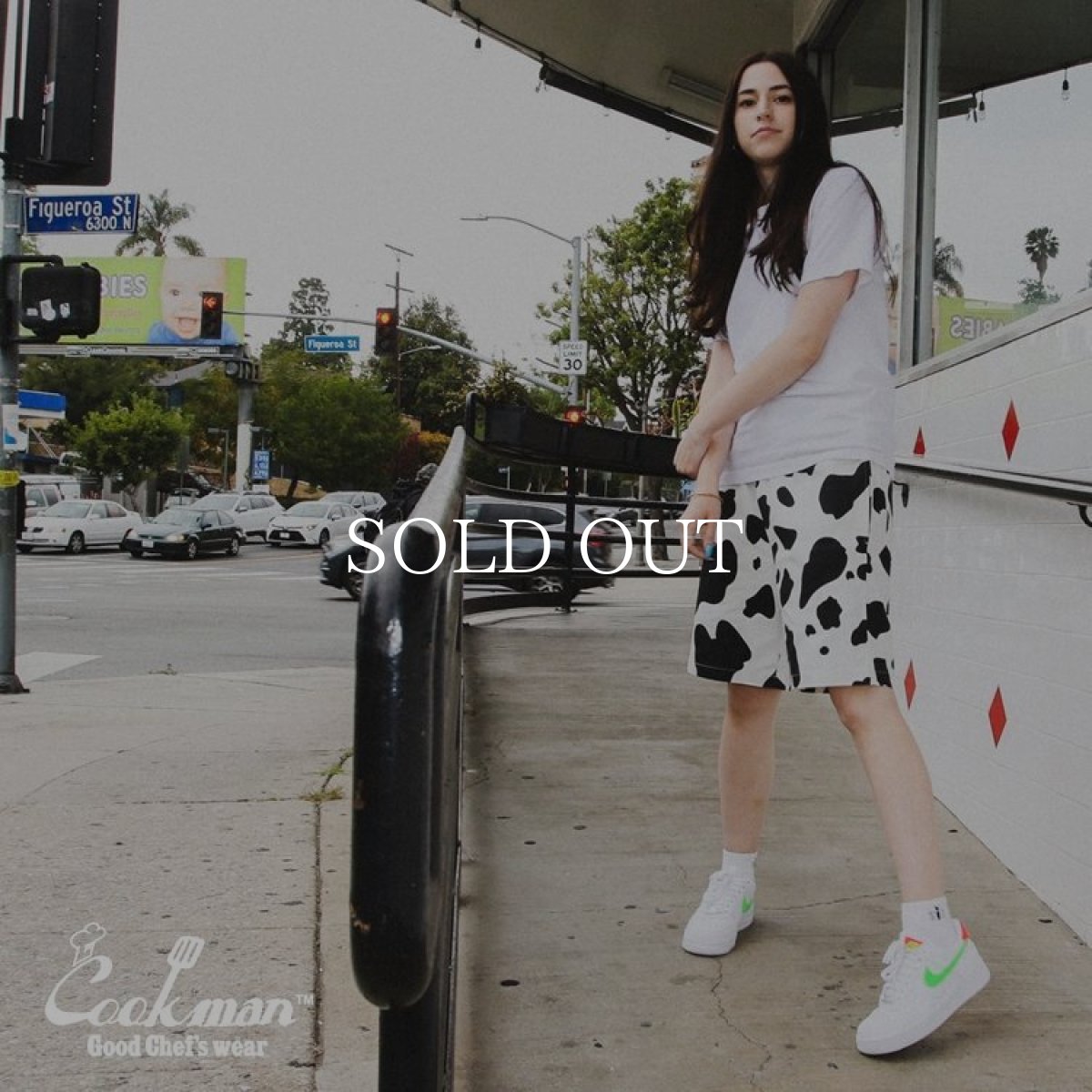 画像8: COOKMAN  Chef Pants Short Cow (White) (8)