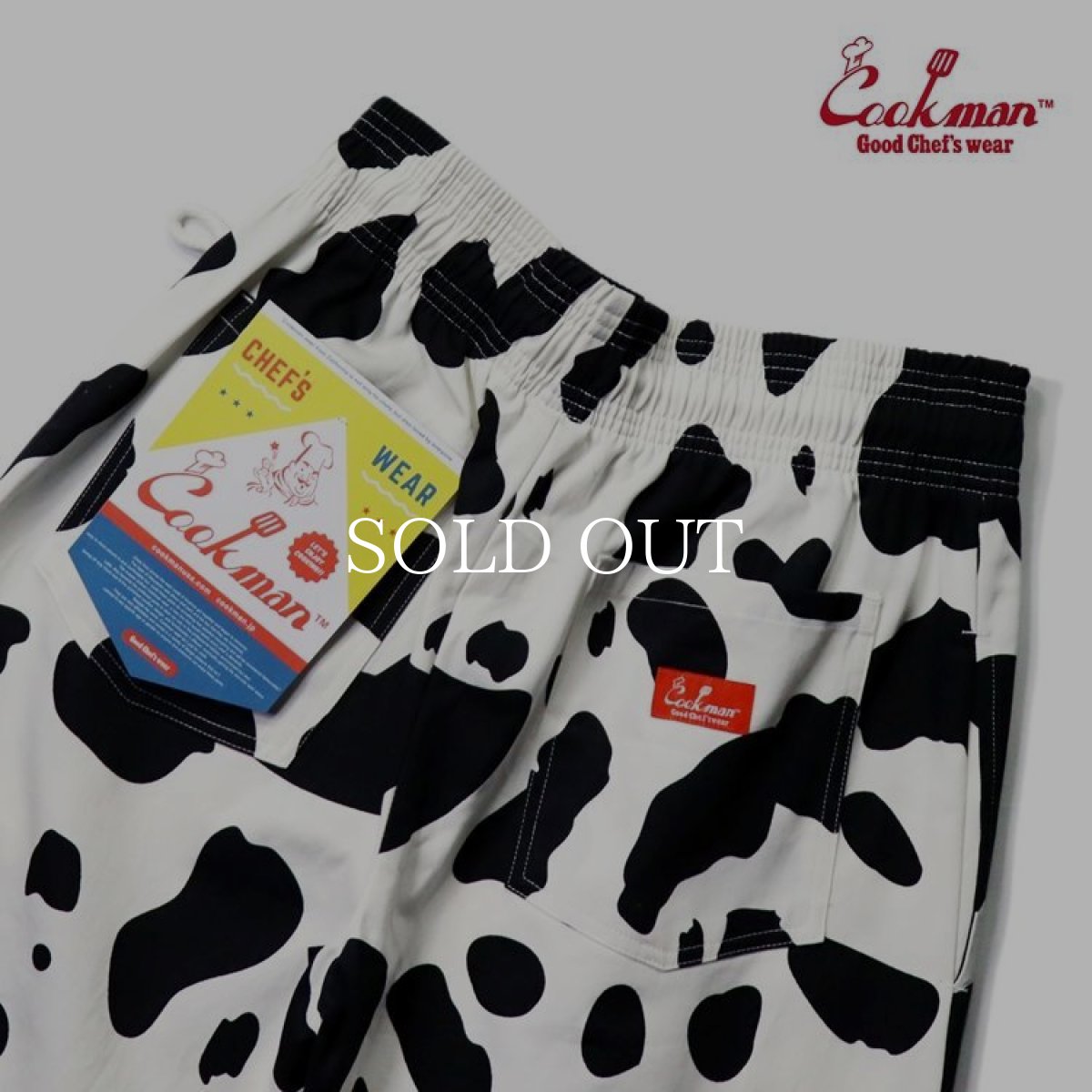 画像4: COOKMAN  Chef Pants Short Cow (White) (4)