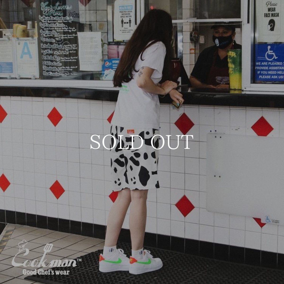 画像9: COOKMAN  Chef Pants Short Cow (White) (9)