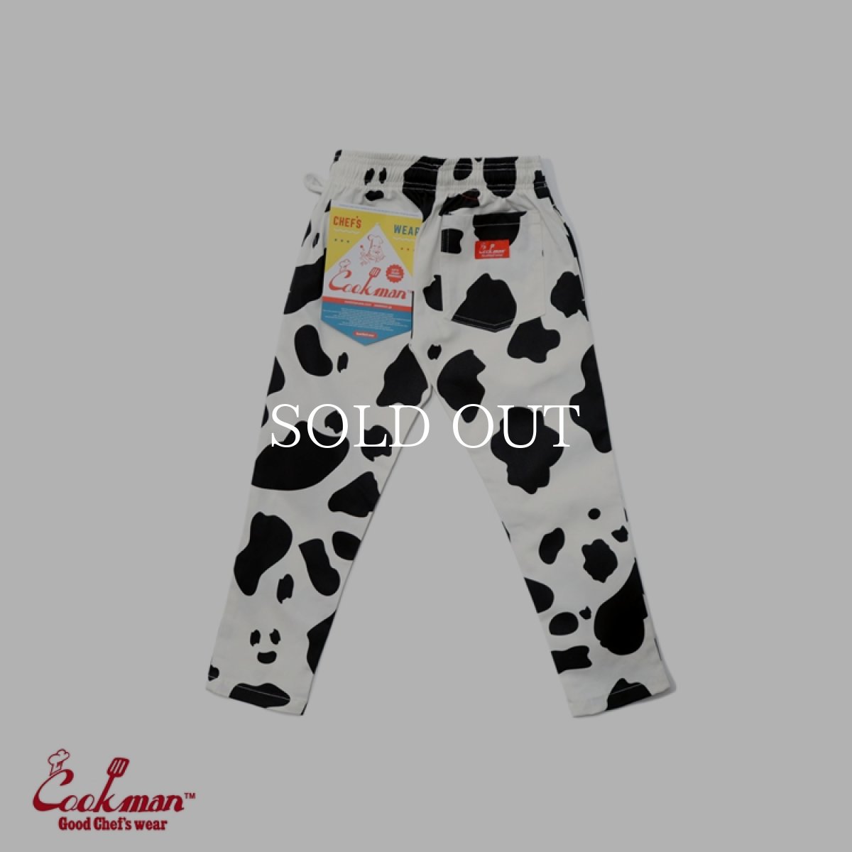 画像3: COOKMAN  Chef Pants Cow Kids Size (White) (3)