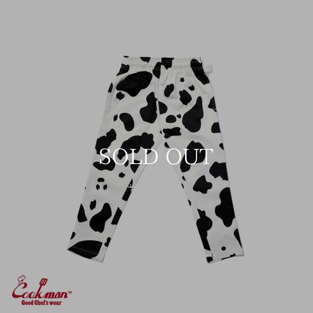 画像4: COOKMAN  Chef Pants Cow Kids Size (White) (4)