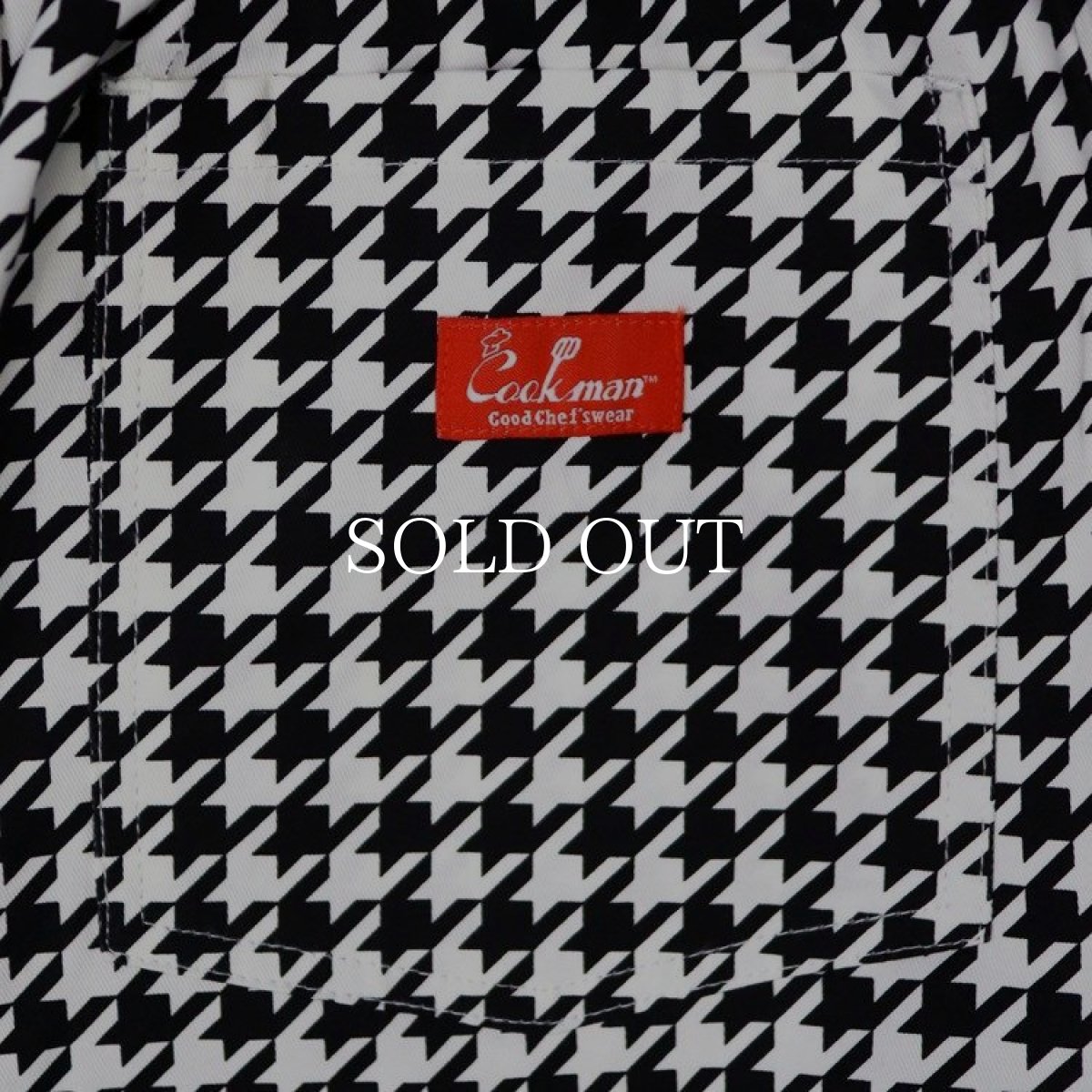 画像4: COOKMAN  Wide Chef Pants Chidori (Black) (4)