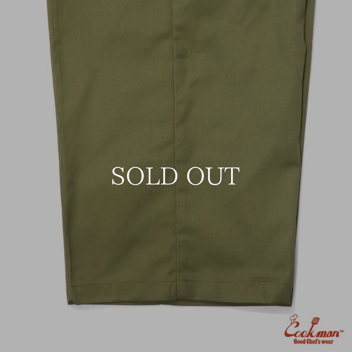 画像3: COOKMAN  Wide Chef Pants Cargo Khaki (Khaki) (3)
