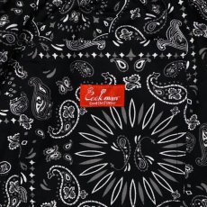 画像7: COOKMAN  Wide Chef Pants Paisley Black (Black) (7)