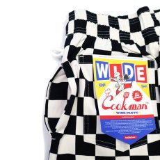 画像5: COOKMAN  Wide Chef Pants Checker Black (Black) (5)