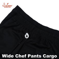 画像3: COOKMAN  Wide Chef Pants Cargo Black (Black) (3)