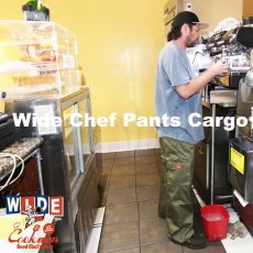 画像8: COOKMAN  Wide Chef Pants Cargo Khaki (Khaki) (8)