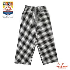 画像2: COOKMAN  Wide Chef Pants Chidori (Black) (2)