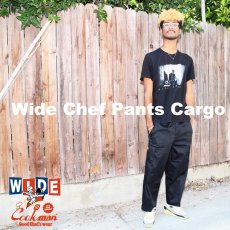 画像5: COOKMAN  Wide Chef Pants Cargo Black (Black) (5)