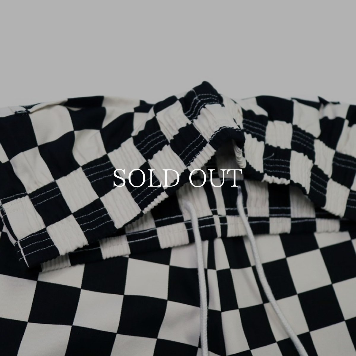 画像7: COOKMAN  Wide Chef Pants Checker Black (Black) (7)