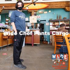 画像7: COOKMAN  Wide Chef Pants Cargo Black (Black) (7)