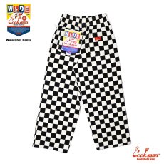 画像3: COOKMAN  Wide Chef Pants Checker Black (Black) (3)