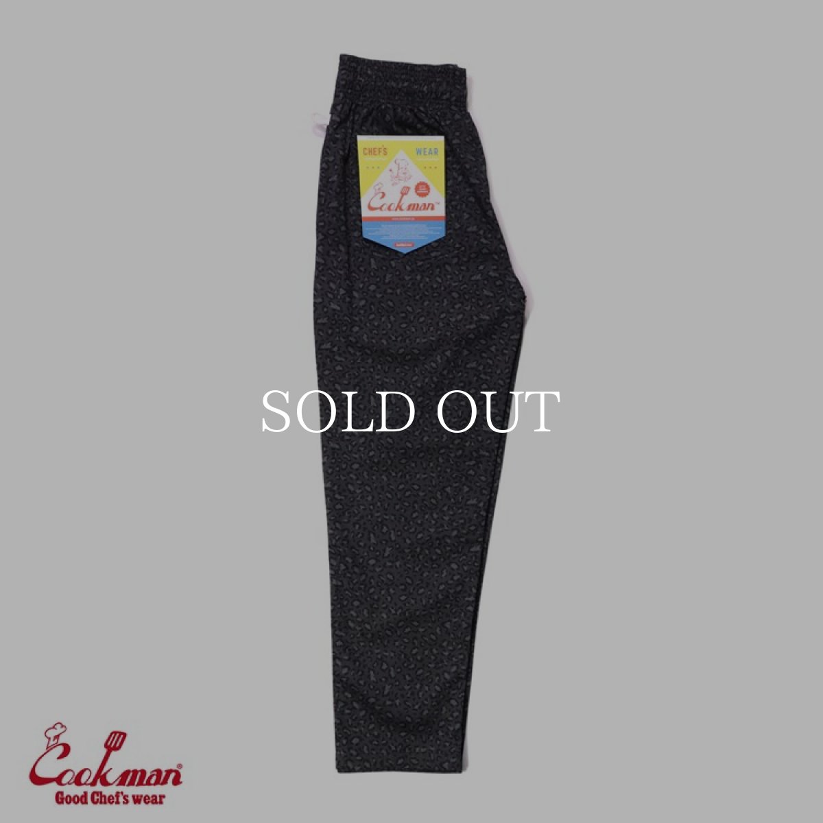 画像2: COOKMAN  Chef Pants Black Leopard (Black) (2)
