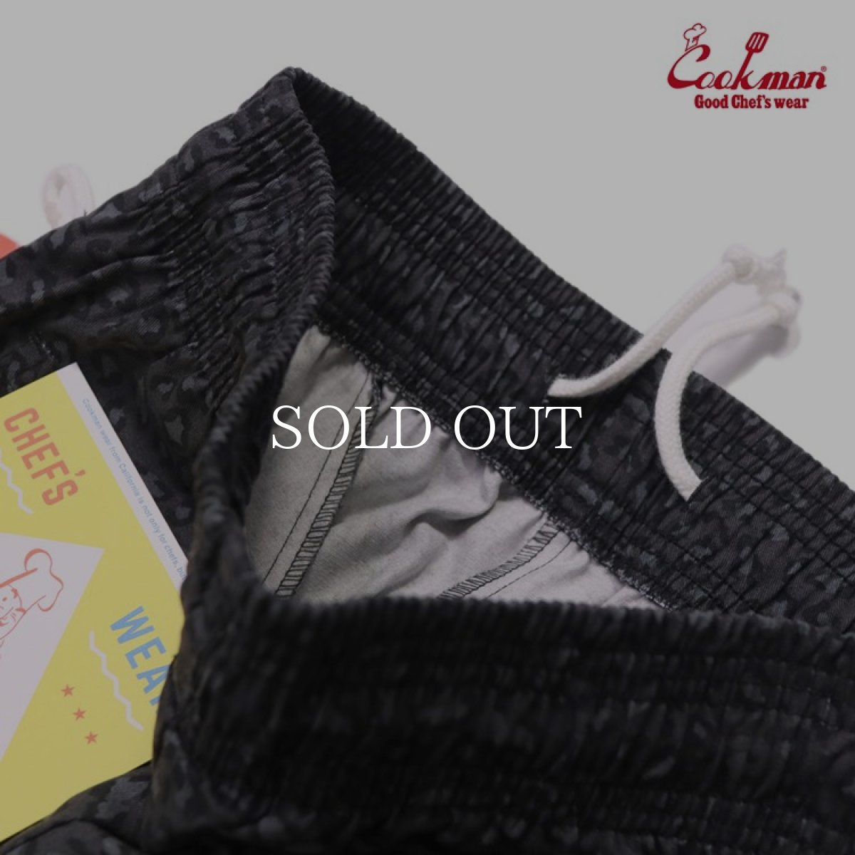 画像6: COOKMAN  Chef Pants Black Leopard (Black) (6)