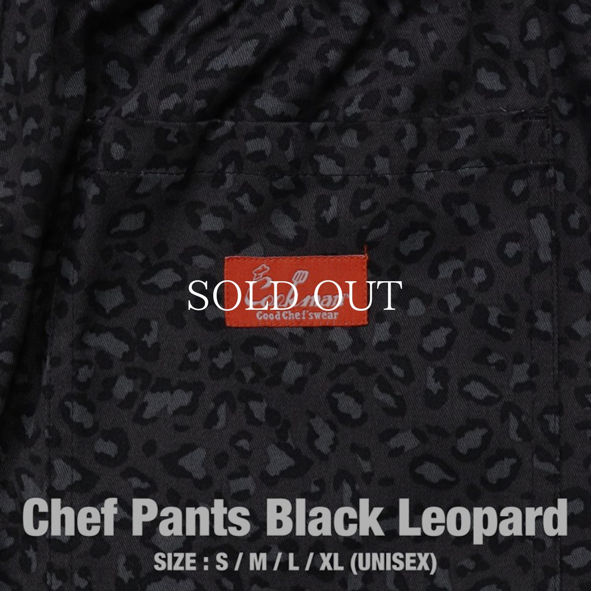 画像5: COOKMAN  Chef Pants Black Leopard (Black) (5)