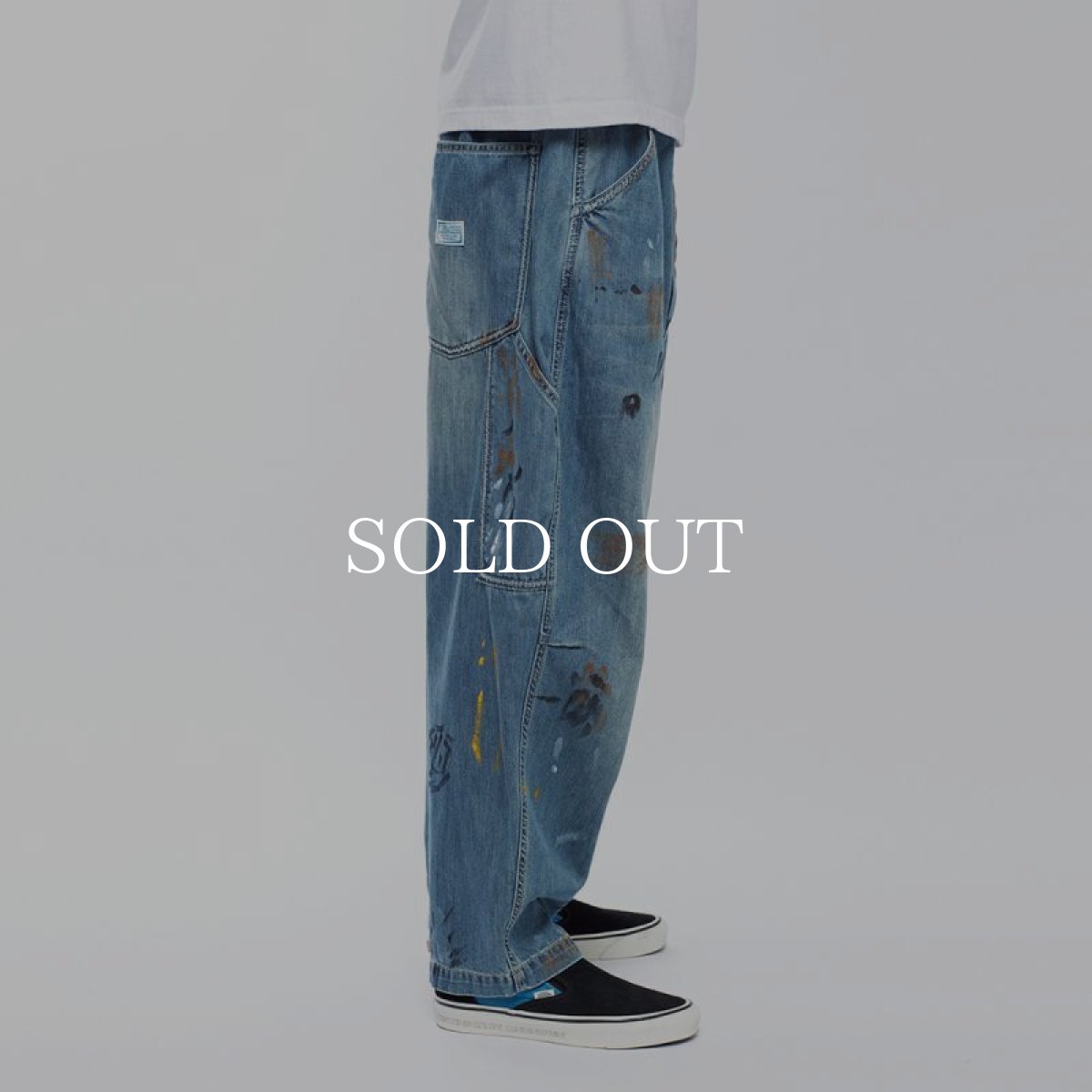 画像14: Liberaiders  DENIM PAINTER SARROUEL PANTS (INDIGO) (14)