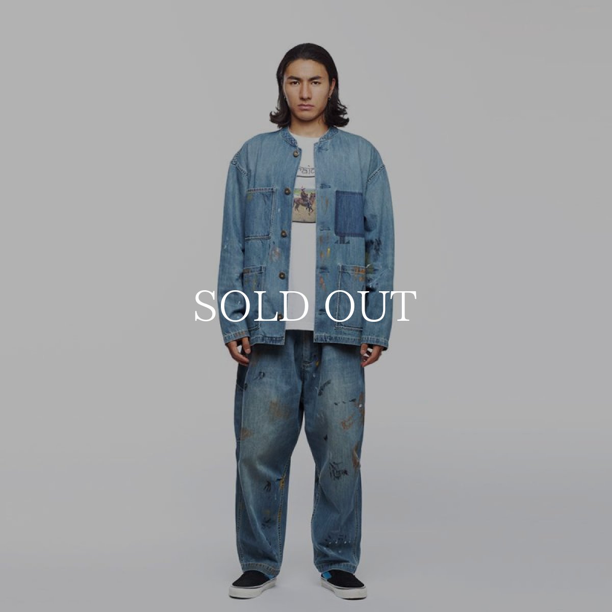 画像17: Liberaiders  DENIM PAINTER SARROUEL PANTS (INDIGO) (17)