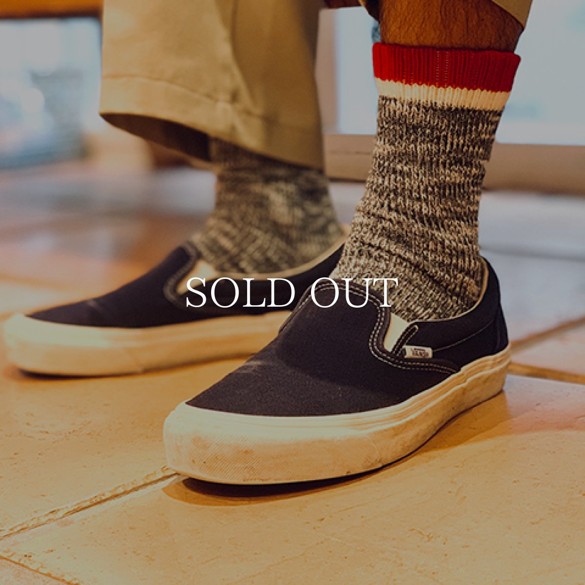 画像6: STANDARD CALIFORNIA  SD Cotton Mix Socks-2P (Navy/Red, Brown/Yellow) (6)