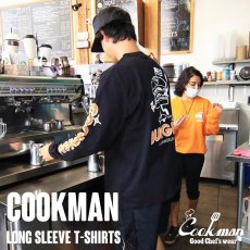 画像8: COOKMAN  ロングスリーブ Tシャツ Skating Burger (Black) (8)