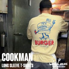 画像7: COOKMAN  ロングスリーブ Tシャツ Skating Burger (Beige) (7)