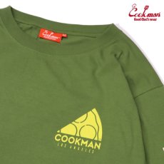 画像4: COOKMAN  ロングスリーブ Tシャツ Pizza (Green) (4)