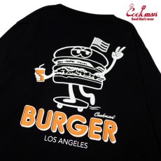 画像3: COOKMAN  ロングスリーブ Tシャツ Skating Burger (Black) (3)