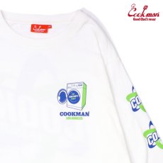 画像4: COOKMAN  ロングスリーブ Tシャツ Laundry (White) (4)