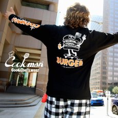 画像7: COOKMAN  ロングスリーブ Tシャツ Skating Burger (Black) (7)