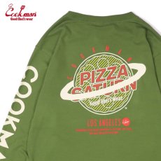 画像3: COOKMAN  ロングスリーブ Tシャツ Pizza (Green) (3)