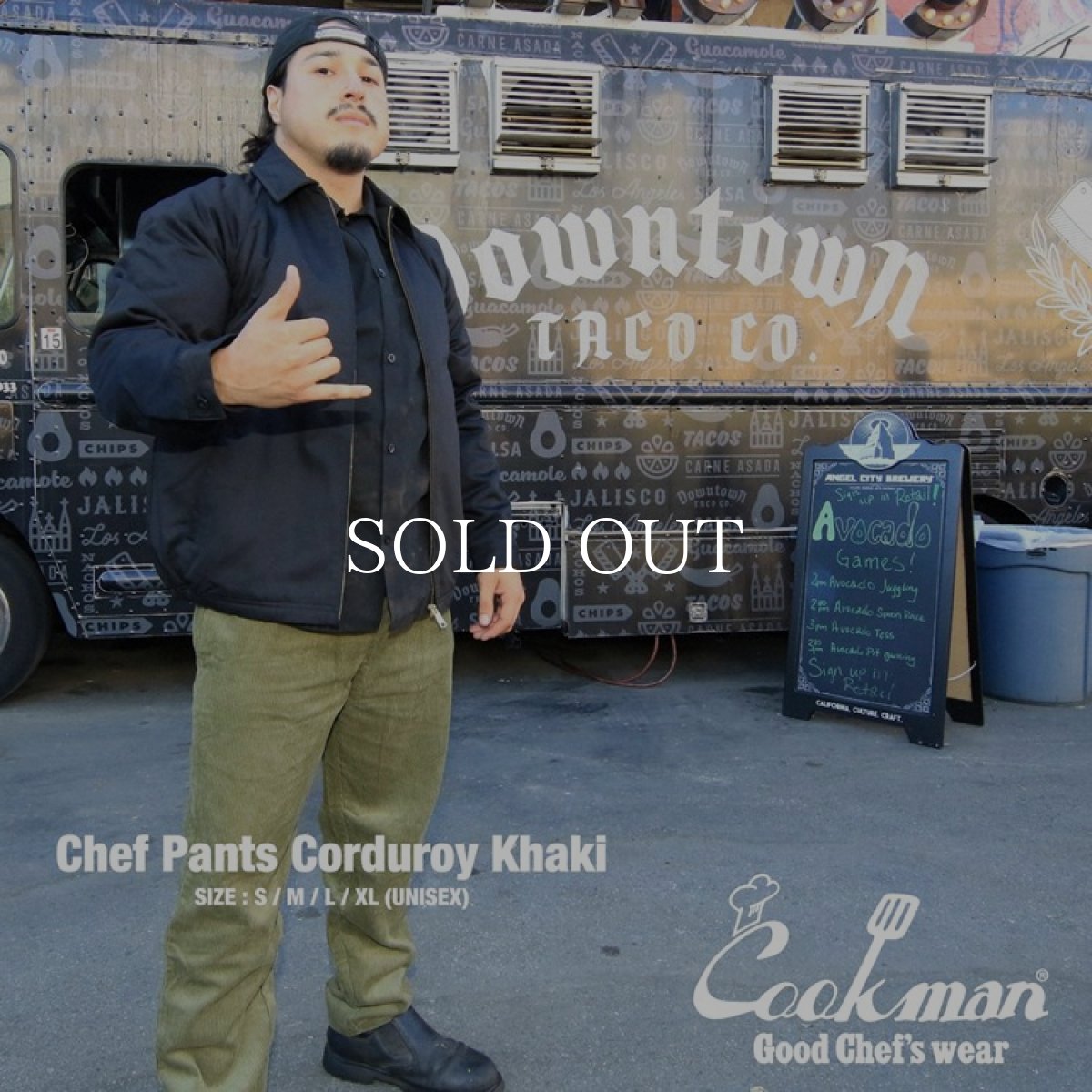 画像11: COOKMAN  Chef Pants Corduroy Khaki (Khaki) (11)