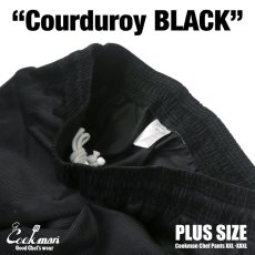 画像6: COOKMAN  Chef Pants Corduroy Black Plus Size (Black) (6)