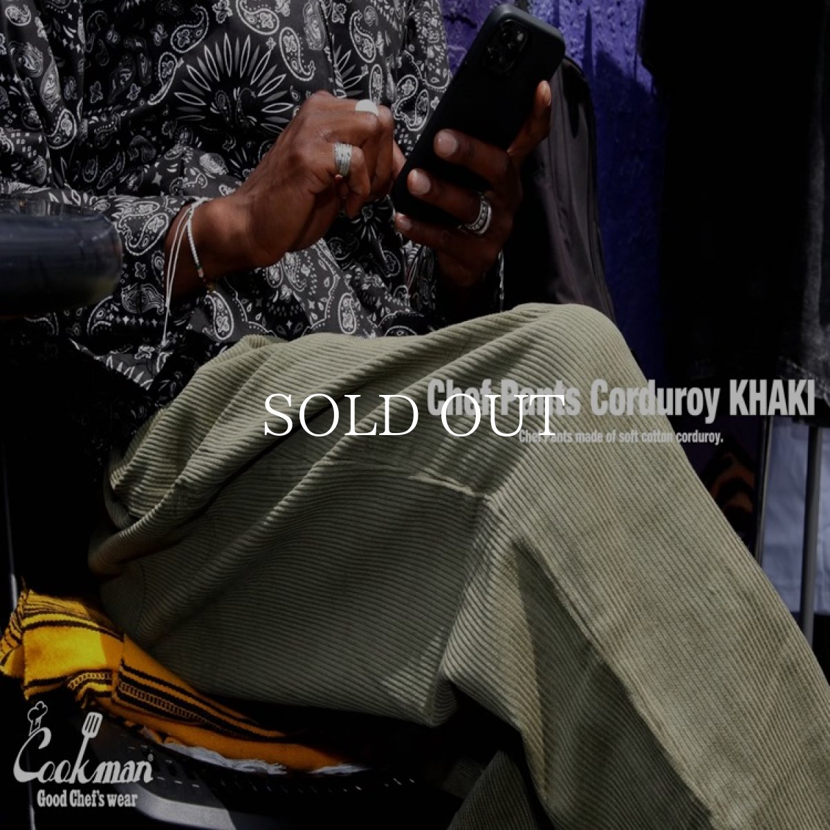 画像10: COOKMAN  Chef Pants Corduroy Khaki (Khaki) (10)