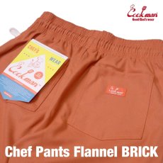 画像9: COOKMAN  Chef Pants Flannel Brick (Orange) (9)