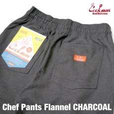 画像9: COOKMAN  Chef Pants Flannel Charcoal (Charcoal) (9)